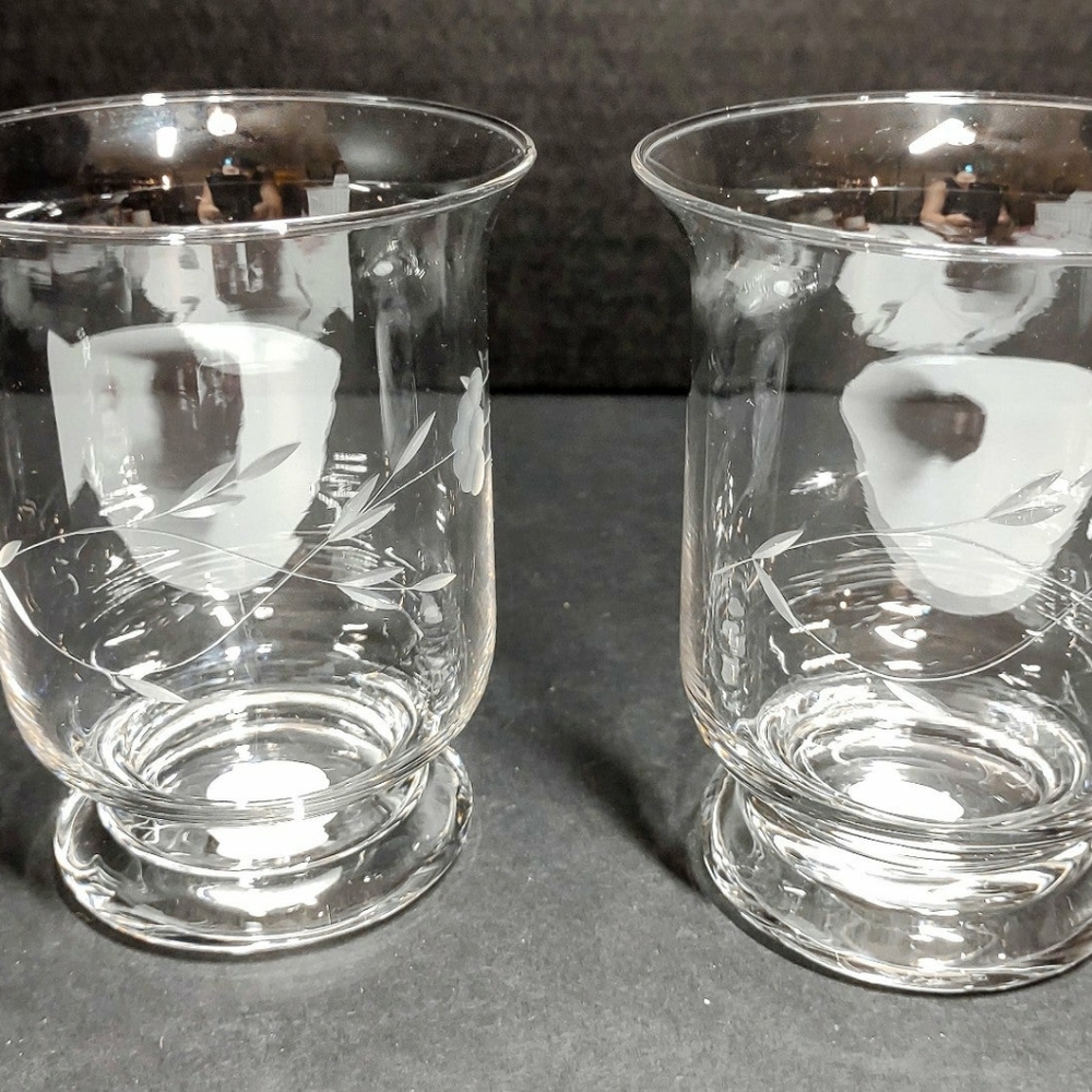 Princess House Heritage Handblown Crystal Votive Holders